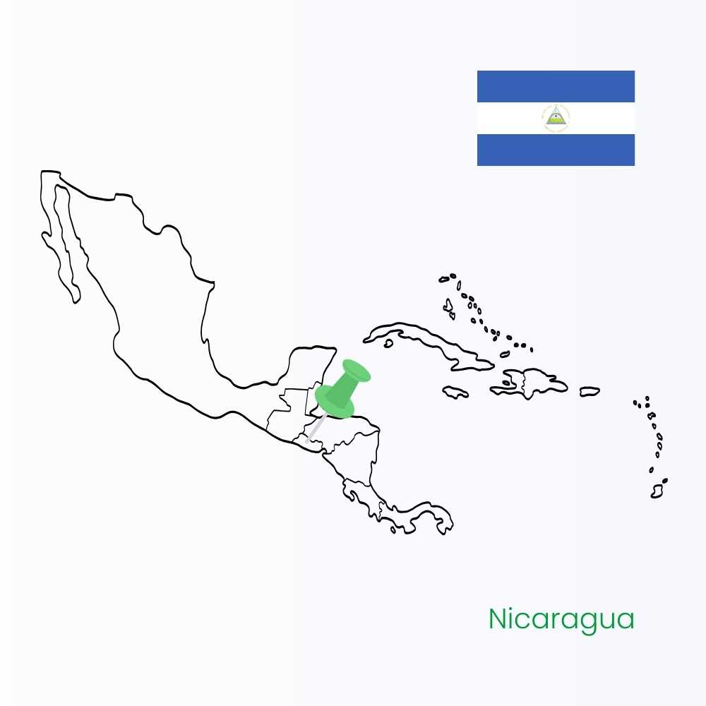 Mapa Střední Amerika